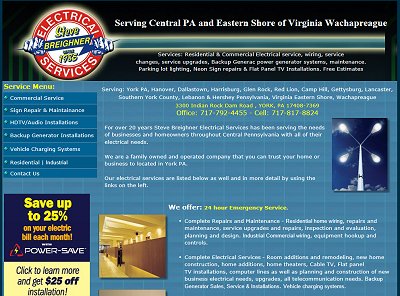 Steve Breighner Electrical Services, York Pa